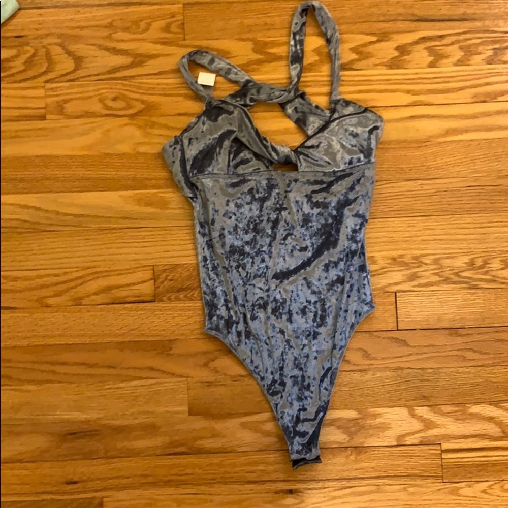 Blue Velvet Body Suit
